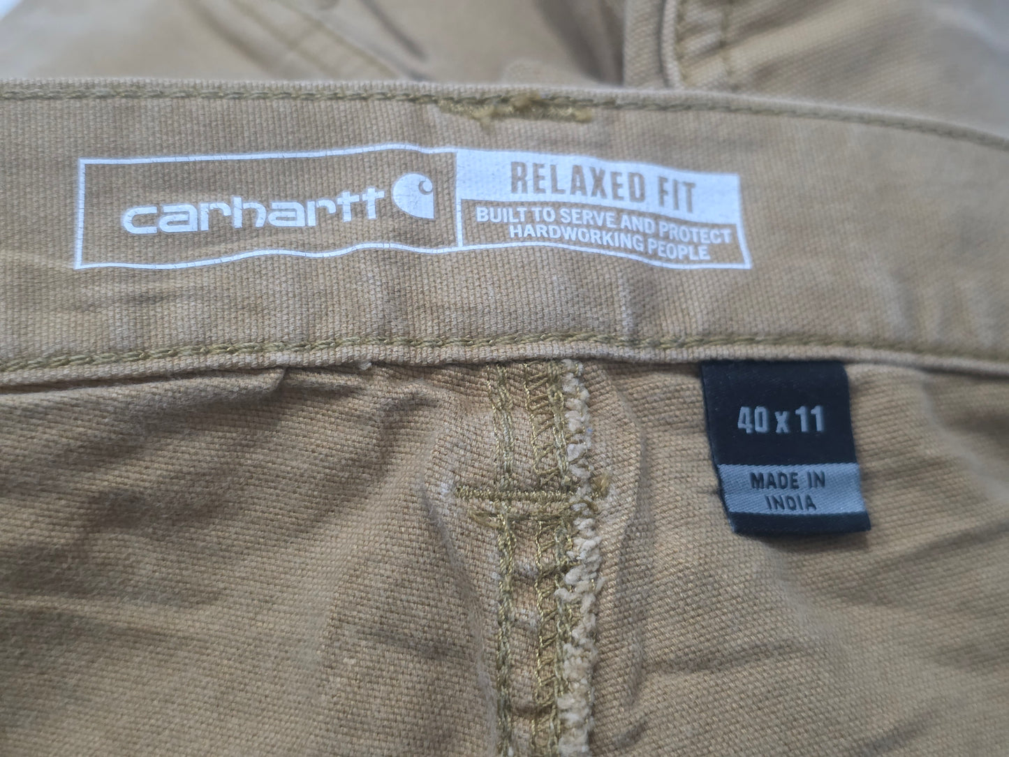 Bermuda Relaxed Fit Carhartt Talla 40 Cafe (Usado)