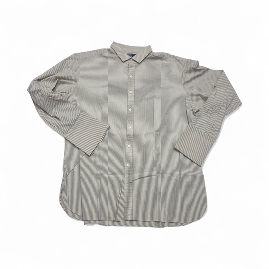 Camisa Ralph Lauren 2xl Cricket Beige Lineas (Usado)