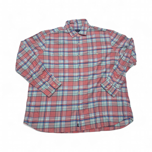Camisa Vineyard Vines 2xl Cuadro Coral Franela (Usado)