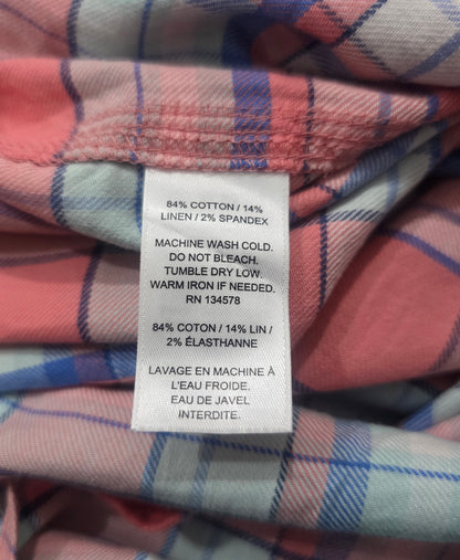 Camisa Vineyard Vines 2xl Cuadro Coral Franela (Usado)