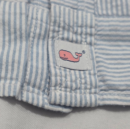 Camisa Vineyard Vines 2xl Slimfit Azul Claro Lineas (Usado)