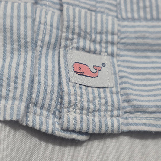 Camisa Vineyard Vines 2xl Slimfit Azul Claro Lineas (Usado)