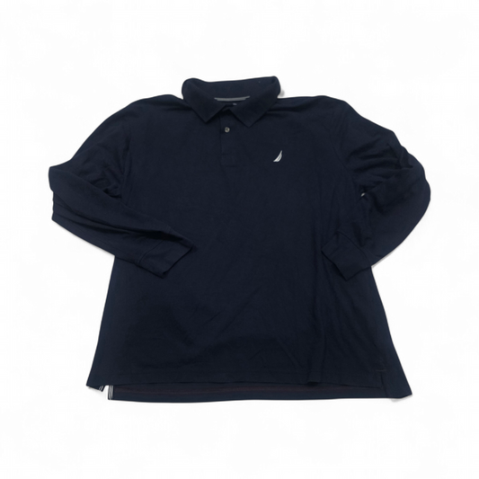 Playera Polo Nautica 2xl Classic Fit Azul Manga Larga (Usado)