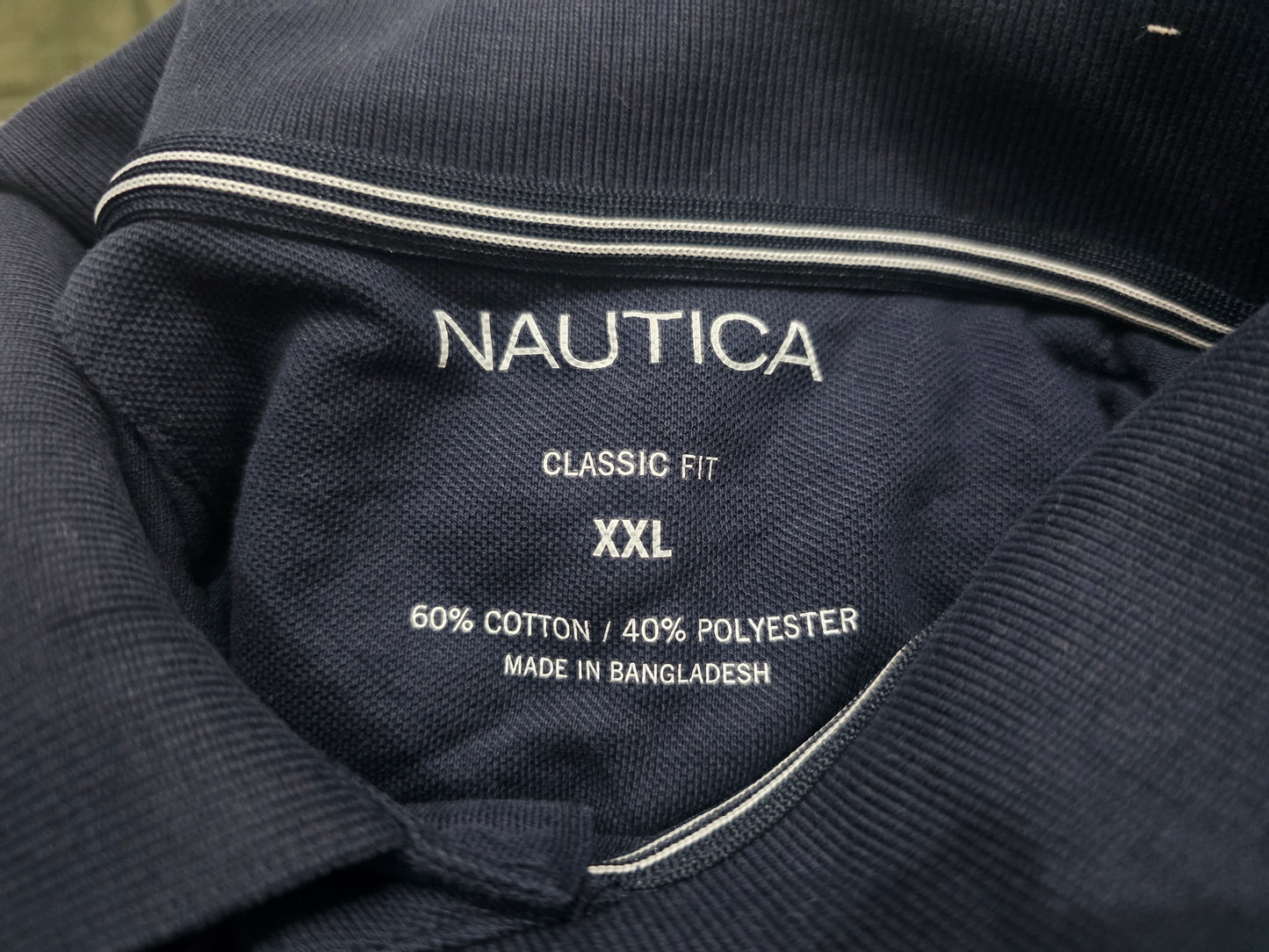 Playera Polo Nautica 2xl Classic Fit Azul Manga Larga (Usado)