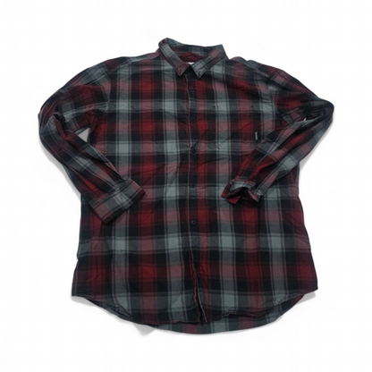 Camisa Columbia 2xl Cuadro Negro Y Rojo (Usado)