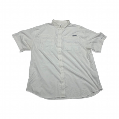 Camisa Columbia Pfg 2xl Blanca Manga Corta (Usado)