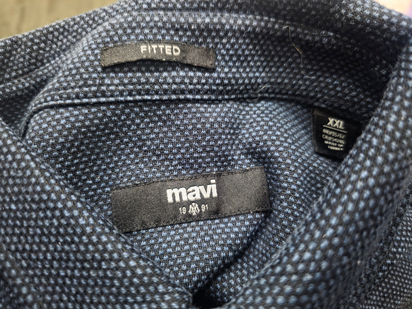 Camisa Mavi 2xl Fitted Azul (Usado)