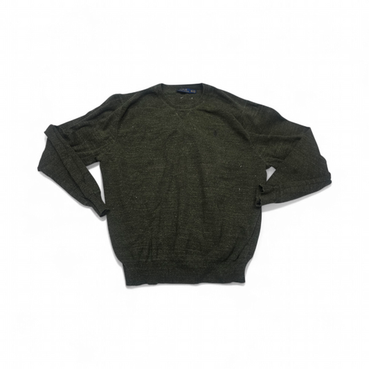 Suéter Ralph Lauren 2xl Verde Pony Negro (Usado)