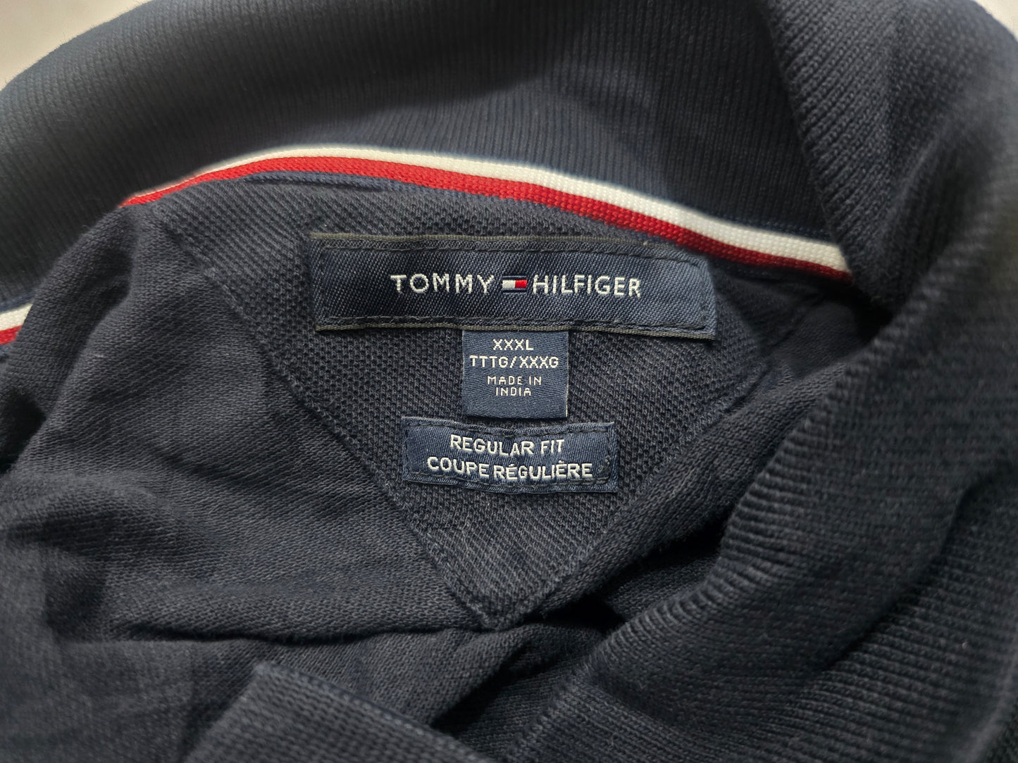 Playera Polo Tommy Hilfiger 3xl Regular Fit Azul (Usado)