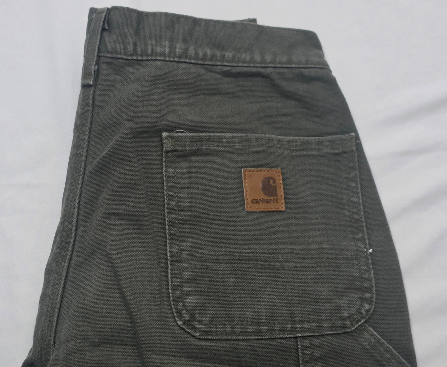 Pantalon Carhartt 30x32 Relaxed Verde Forro Interno (Usado)