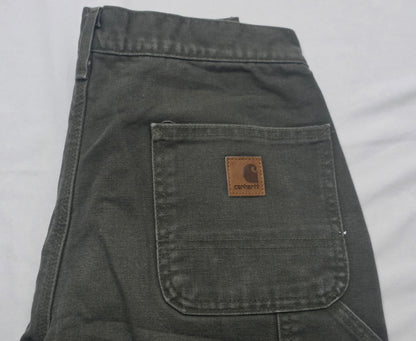 Pantalon Carhartt 30x32 Relaxed Verde Forro Interno (Usado)