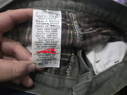 Pantalon Carhartt 30x32 Relaxed Verde Forro Interno (Usado)