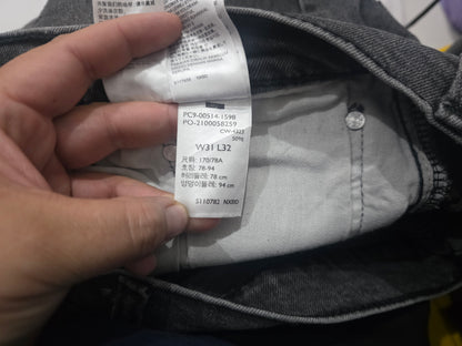 Pantalon Levis 514 31x32 Recto Negro Deslavado (Usado)