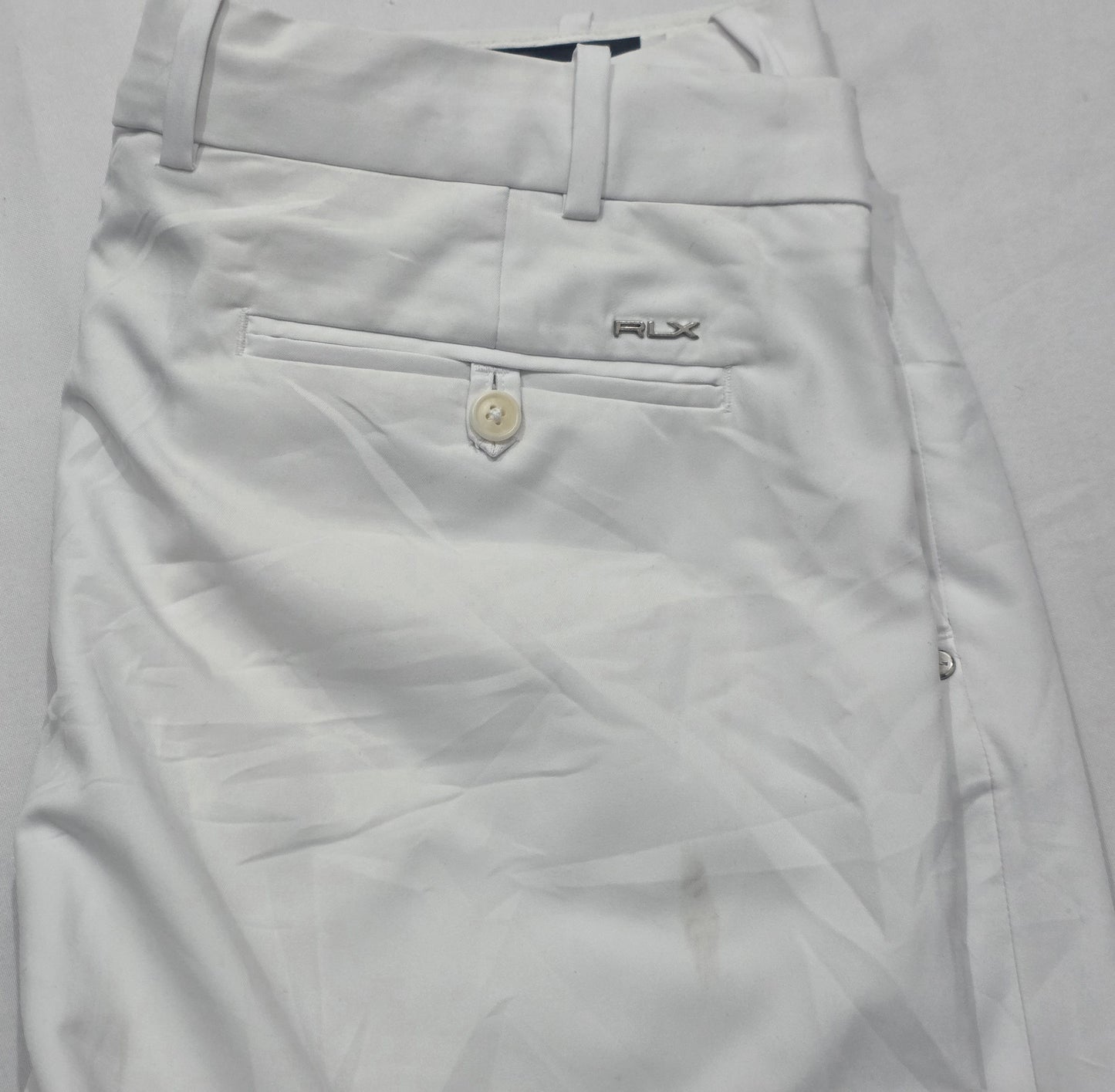 Pantalon Ralph Laurenx 36x32 Tailored Fit Blanco Corto (Usado)