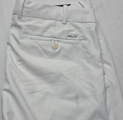 Pantalon Ralph Laurenx 36x32 Tailored Fit Blanco Corto (Usado)