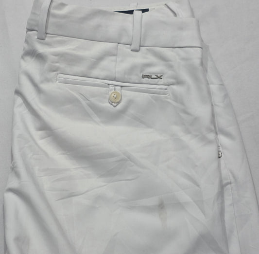 Pantalon Ralph Laurenx 36x32 Tailored Fit Blanco Corto (Usado)