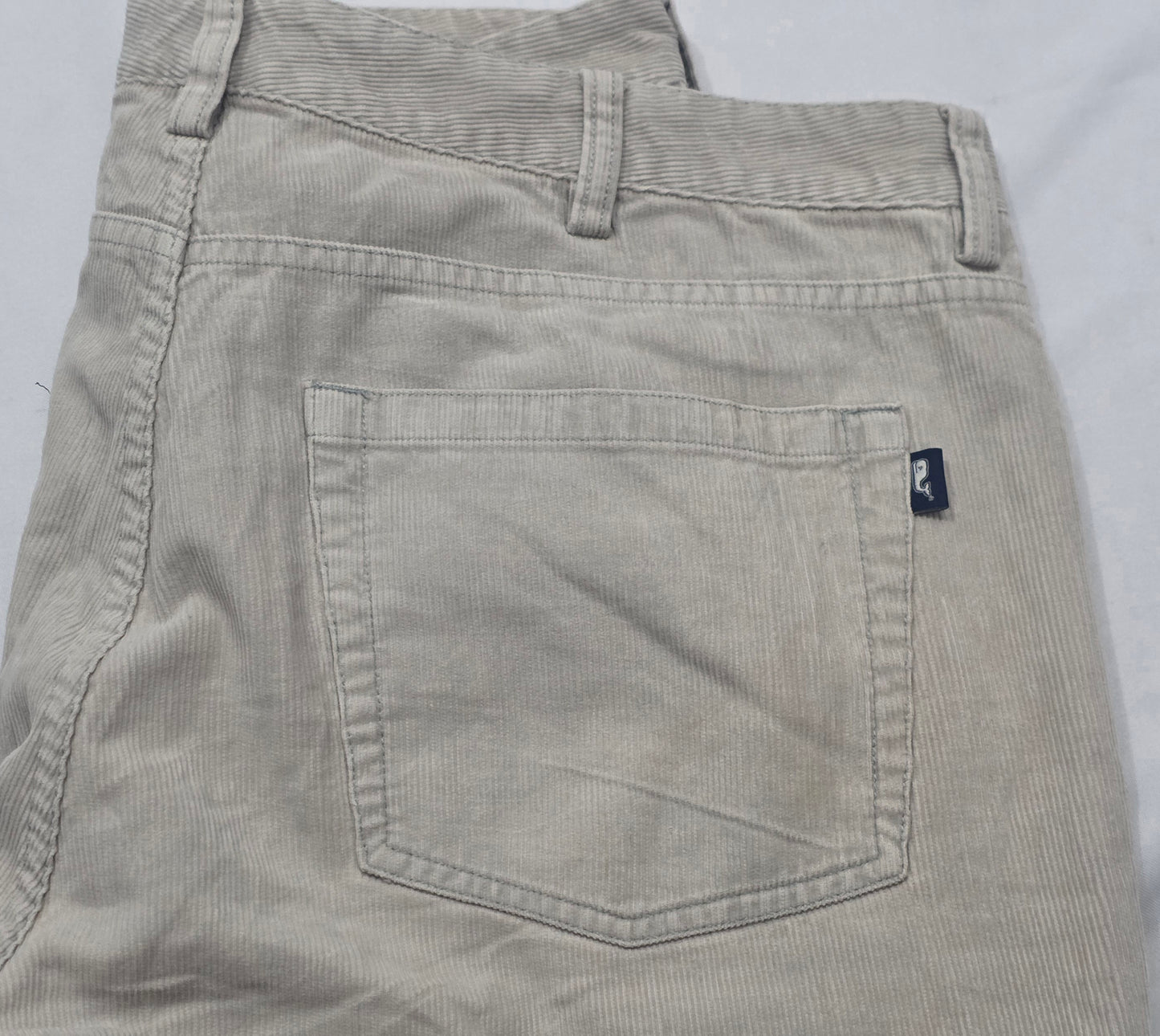 Pantalon Vineyard Vines 38x30 Beige Pana Recto (Usado)