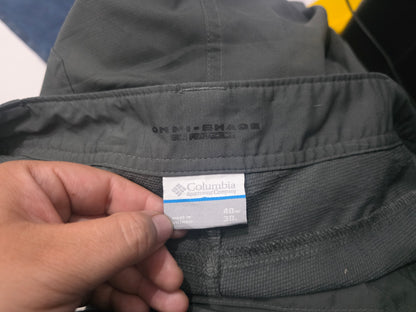 Pantalon Columbia 40x30 Omni Shade Gris Convertible (Usado)