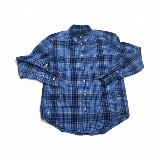 Camisa Ralph Lauren Adolescente L 14-16 Azul Cuadro (Usado)