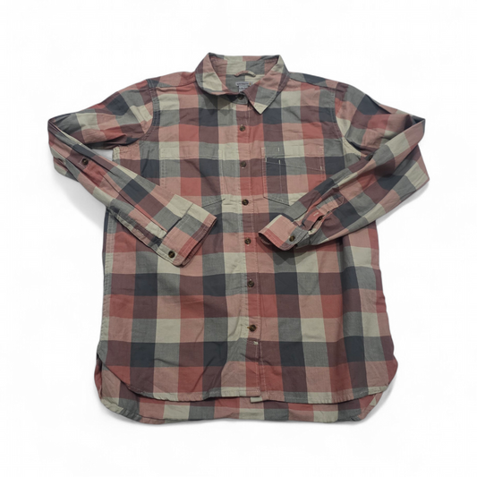 Camisa Carhartt Mujer Grande L 12-14 Cuadro Gris Coral (Usado)