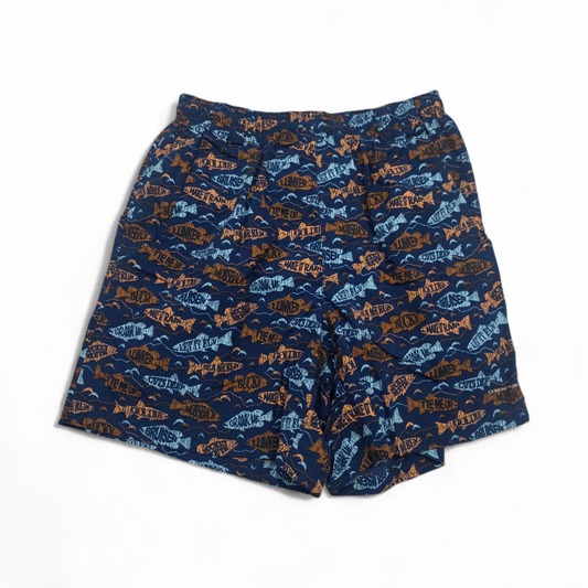 Bermuda Columbia Pfg Chico S Azul Peces (Usado)