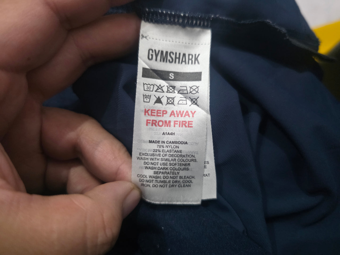 Short Gymshark Chico S Azul Marino (Usado)