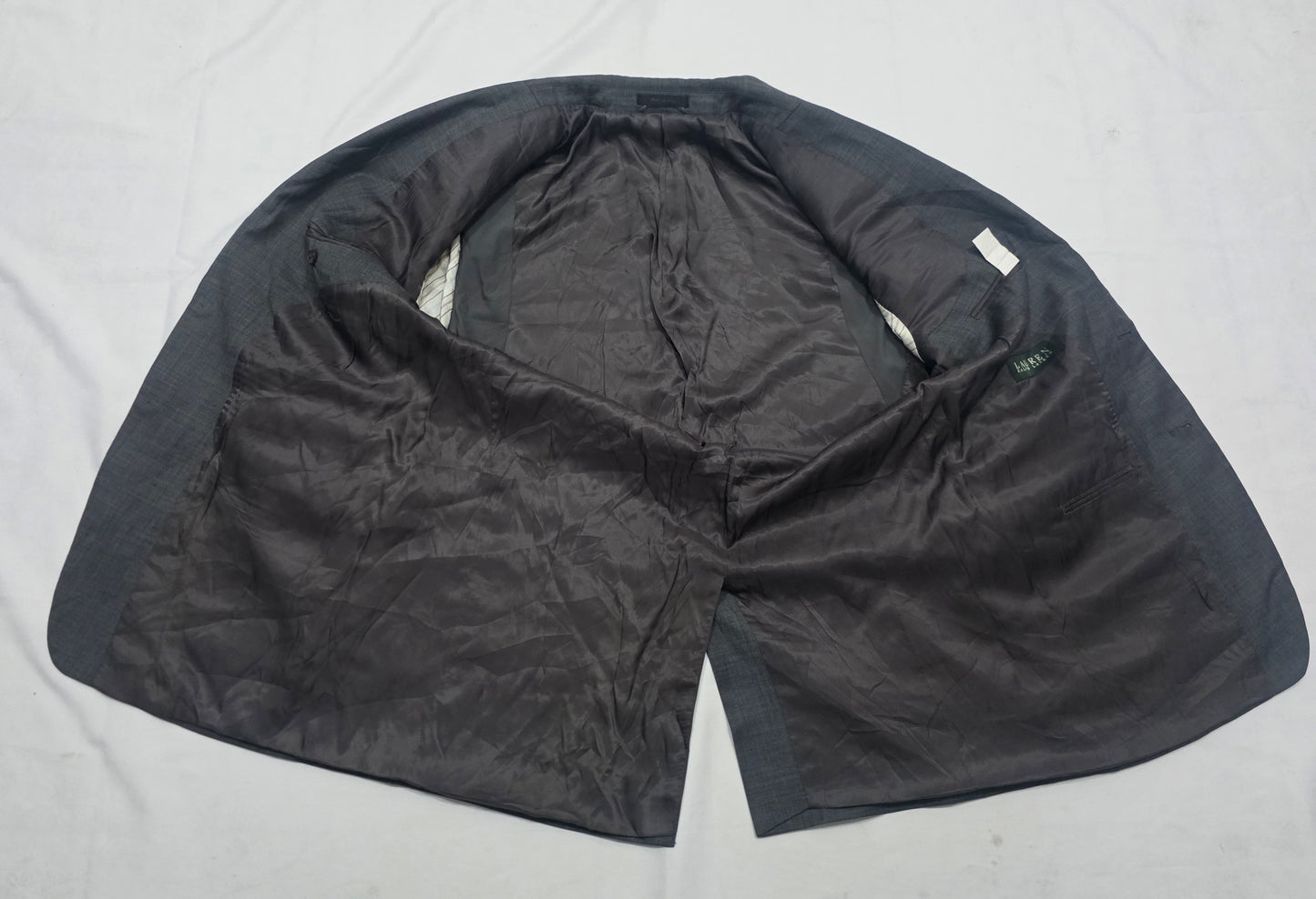 Saco Ralph Lauren 42l Gris Oscuro (Usado)