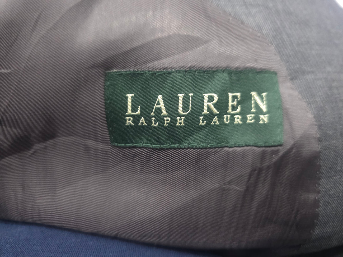 Saco Ralph Lauren 42l Gris Oscuro (Usado)
