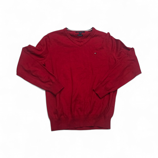 Sueter Tommy Hilfiger Mediana M Rojo Algodon Premium (Usado)