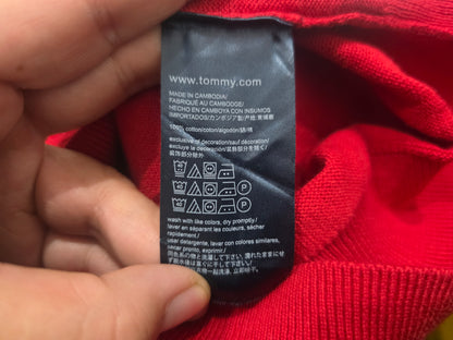 Sueter Tommy Hilfiger Mediana M Rojo Algodon Premium (Usado)