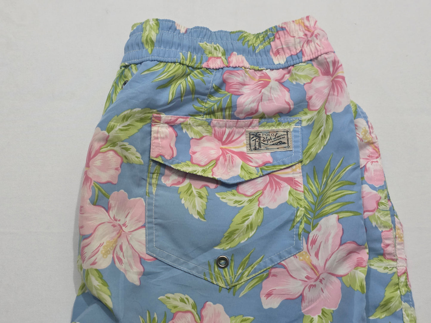 Bermuda Ralph Lauren Mediana M Azul Floreado (Usado)