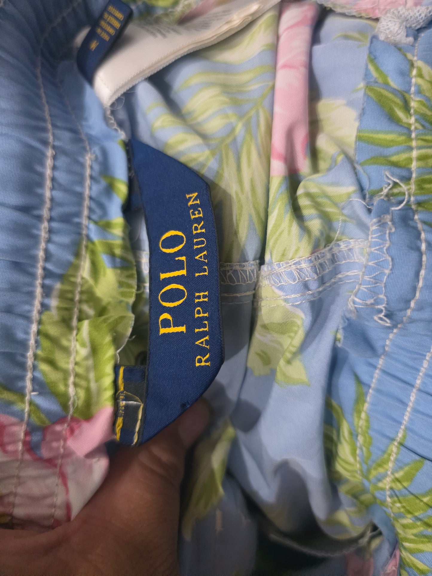 Bermuda Ralph Lauren Mediana M Azul Floreado (Usado)
