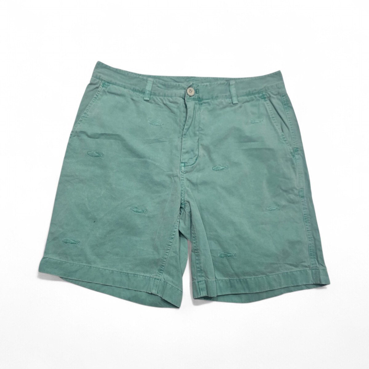 Bermuda Vineyard Vines Talla 33 Verde Deslavado (Usado)