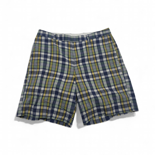 Bermuda Vineyard Vines Talla 33 Cuadro Azul Verde (Usado)