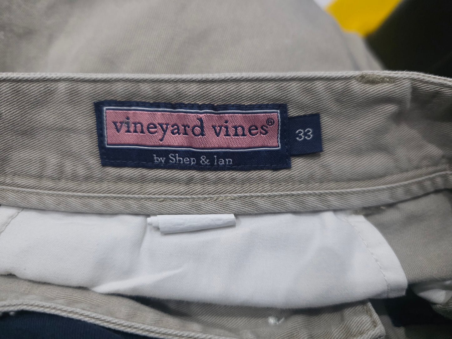 Bermuda Vineyard Vines Talla 33 Gris Cangrejo Club Short (Usado)