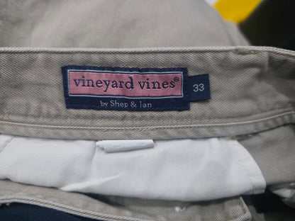 Bermuda Vineyard Vines Talla 33 Gris Cangrejo Club Short (Usado)