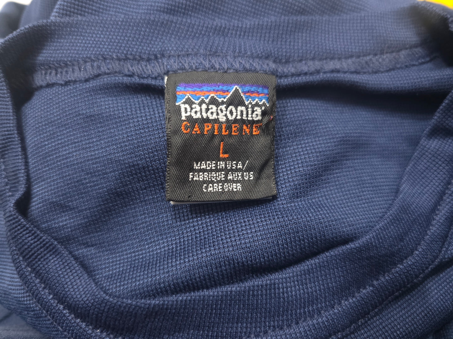 Playera Manga Larga Patagonia Capilene Grande L Azul (Usado)