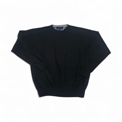 Sueter Tommy Hilfiger Golf Grande L Negro Cuello Redondo (Usado)
