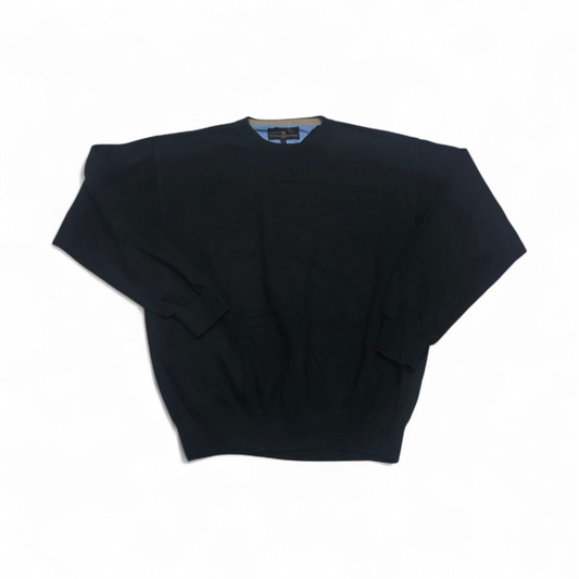 Sueter Tommy Hilfiger Golf Grande L Negro Cuello Redondo (Usado)