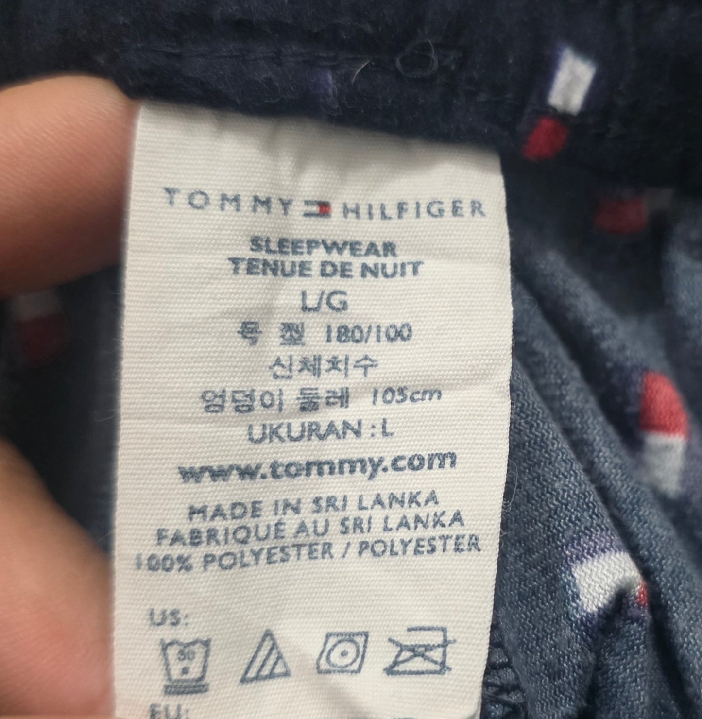 Pijama Tommy Hilfiger Grande L Azul Banderas (Usado)
