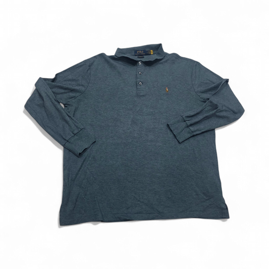 Playera Polo Ralph Lauren Grande Classic Fit Azul (Usado)