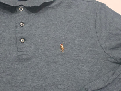 Playera Polo Ralph Lauren Grande Classic Fit Azul (Usado)