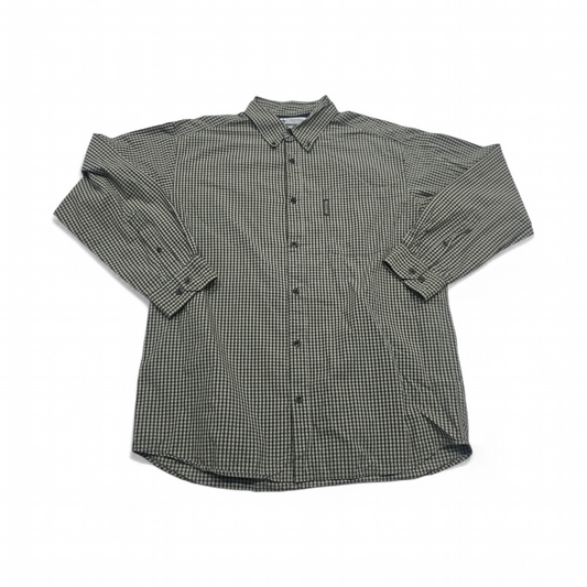 Camisa Columbia Grande L Cuadro Verde Y Blanco (Usado)