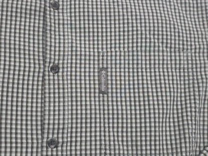 Camisa Columbia Grande L Cuadro Verde Y Blanco (Usado)