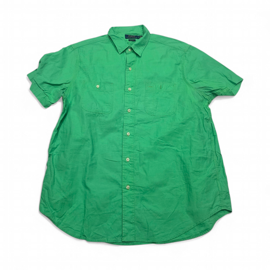 Camisa Ralph Lauren Grande L Verde Classic Fit Manga Corta (Usado)