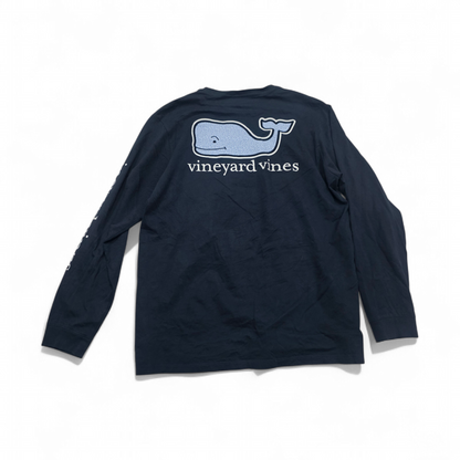 Playera Vineyard Vines Grande Azul Marino Deslavado Larga (Usado)