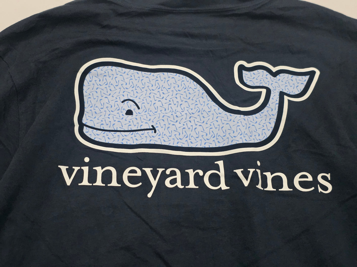 Playera Vineyard Vines Grande Azul Marino Deslavado Larga (Usado)