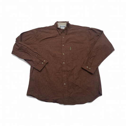 Camisa Columbia Grande L Naranja Ladrillo (Usado)