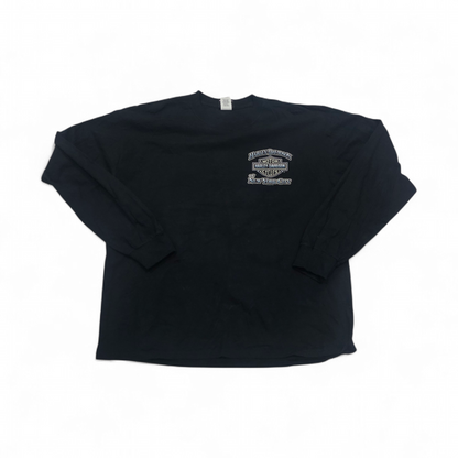 Playera Harley Davidson Grande L Negro New York Manga Larga (Usado)