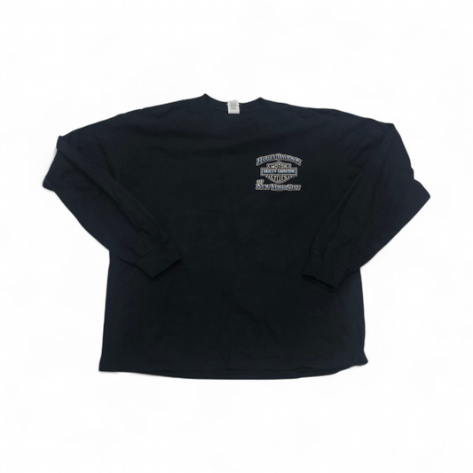 Playera Harley Davidson Grande L Negro New York Manga Larga (Usado)